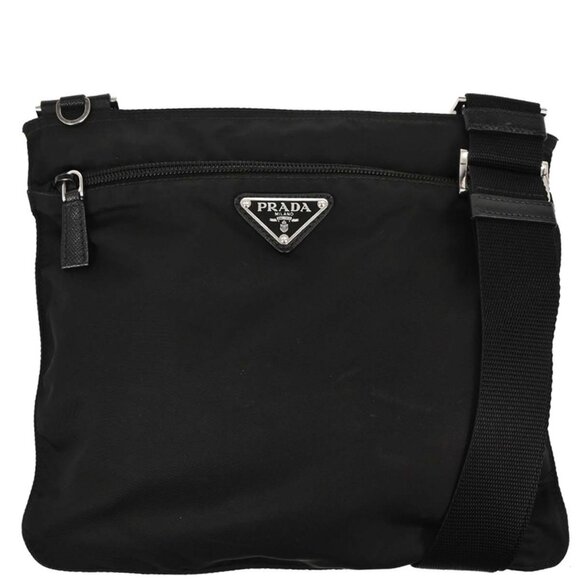 Prada Black Nylon Shoulder Bag 255 186990 - Picture 1 of 9